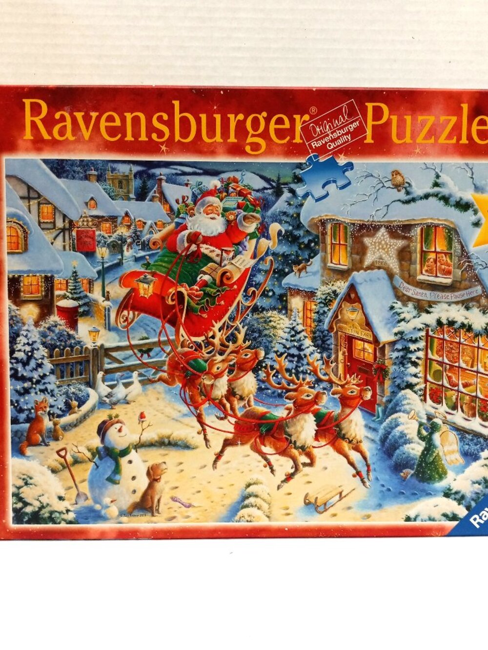 Ravensburger Santa's Sleigh Ride 1000 Pieces Christmas Jigsaw Puzzle 2012 Roy Tr